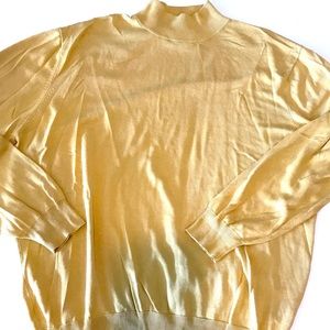 Mens Mock neck sweater size L cotton blend 
Most labels are lost, estimated size